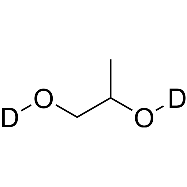 (±)-1,2-Propanediol-d<sub>2</sub> Chemical Structure