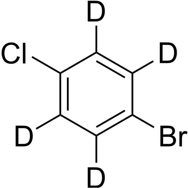 1-Bromo-4-chlorobenzene-d<sub>4</sub> Chemical Structure