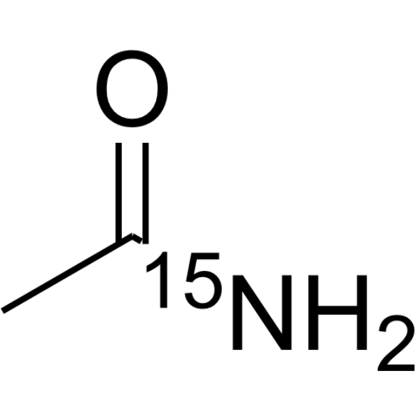 Acetamide-<sup>15</sup>N Chemical Structure