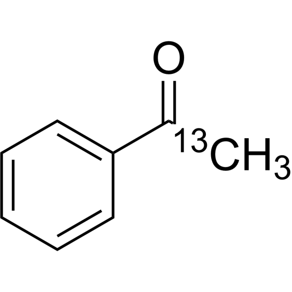 Acetophenone-<sup>13</sup>C Chemical Structure