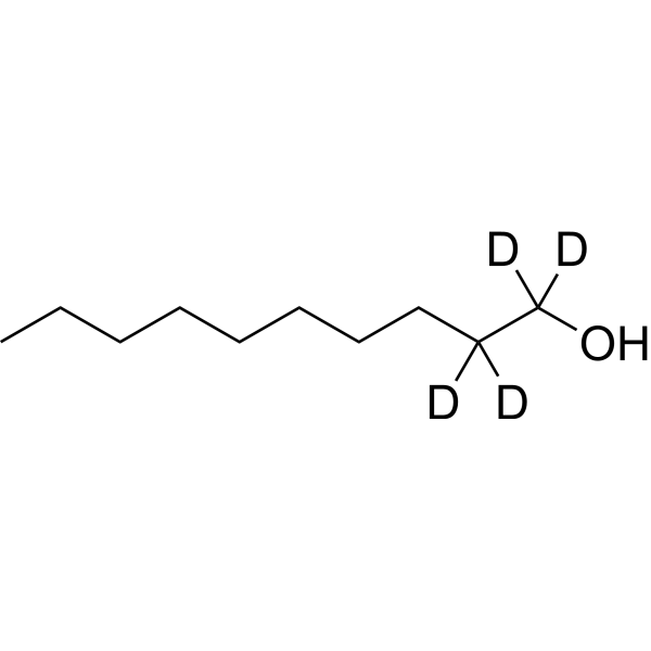 1-Decanol-d<sub>4</sub> Chemical Structure