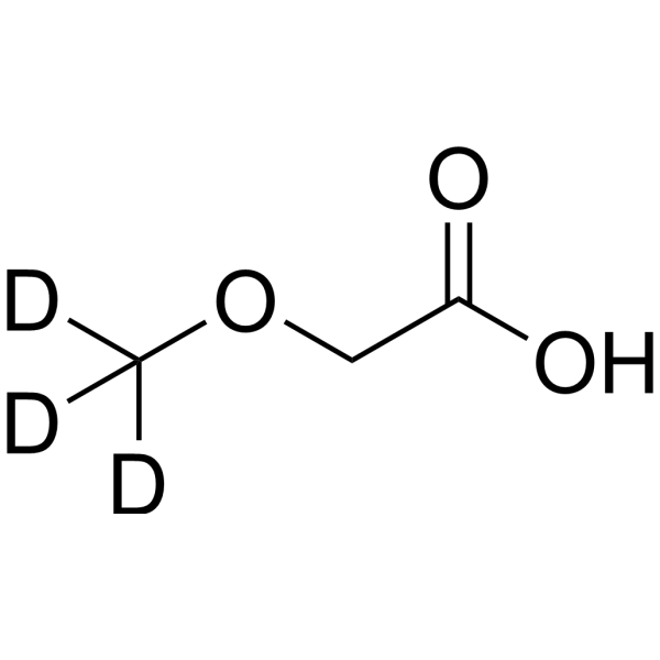 Methoxyacetic acid-d<sub>3</sub> Chemical Structure