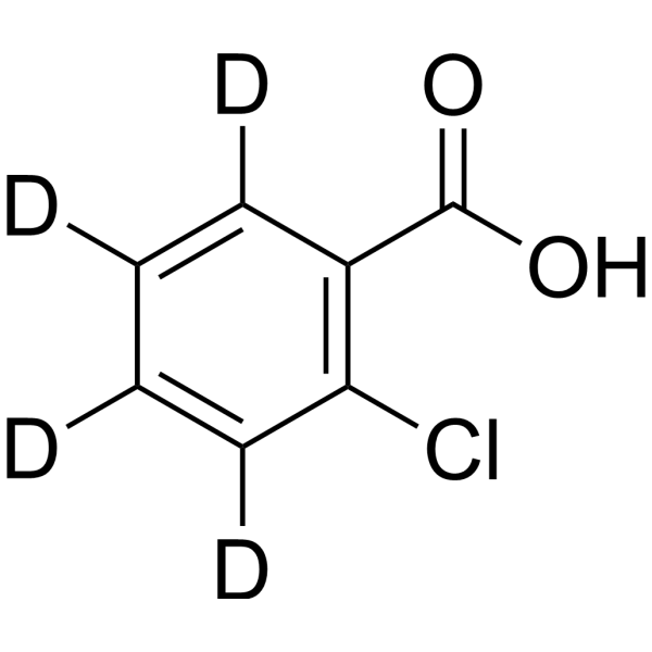 2-Chlorobenzoic acid-d<sub>4</sub> Chemical Structure