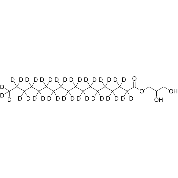 1-Stearoyl-rac-glycerol-d<sub>35</sub> Chemical Structure
