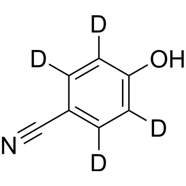 4-Cyanophenol-d<sub>4</sub> Chemical Structure