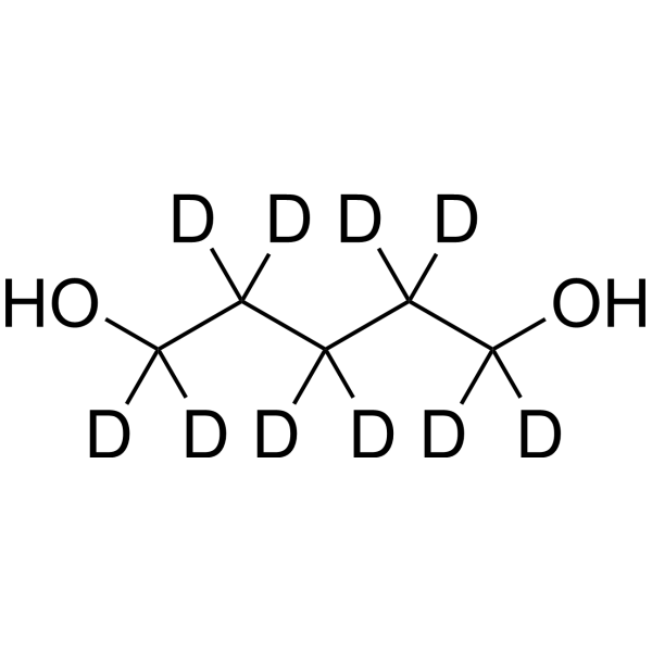 1,5-Dihydroxypentane-d<sub>10</sub> Chemical Structure