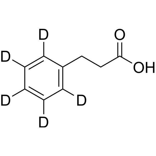 Hydrocinnamic acid-d<sub>5</sub> Chemical Structure
