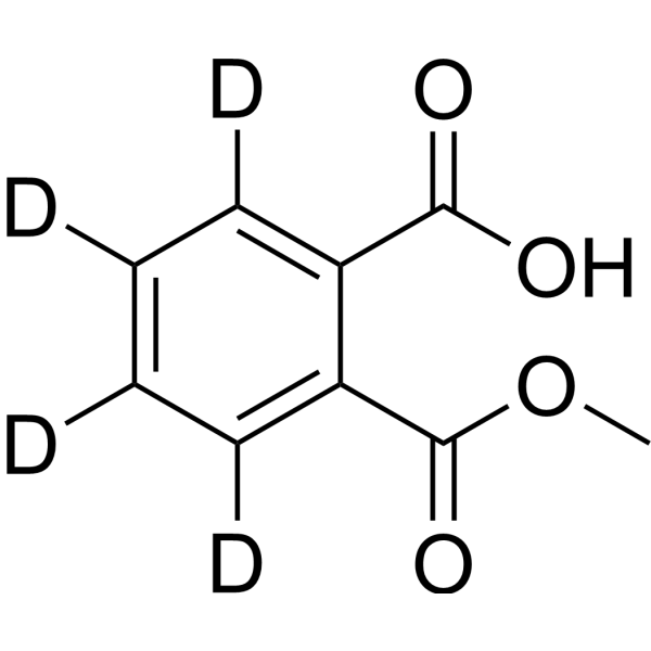 Monomethyl phthalate-d<sub>4</sub> Chemical Structure