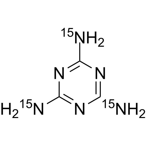 Melamine-<sup>15</sup>N<sub>3</sub> Chemical Structure