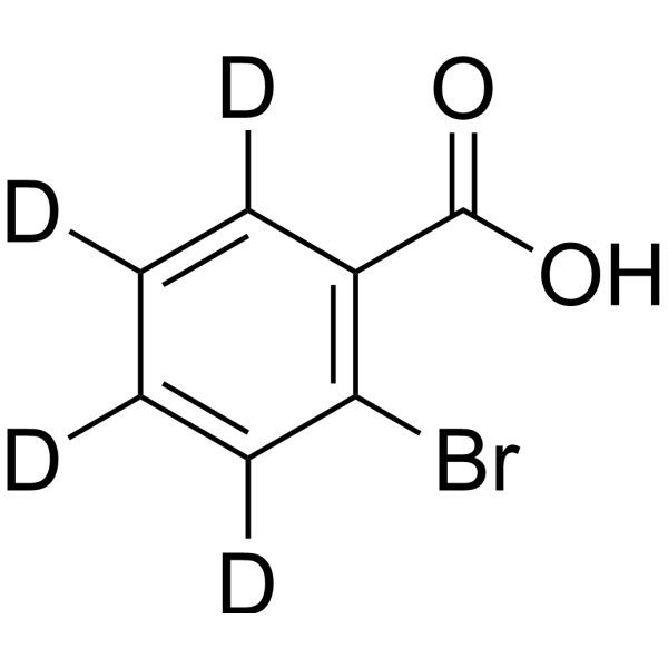 2-Bromobenzoic acid-d<sub>4</sub> Chemical Structure