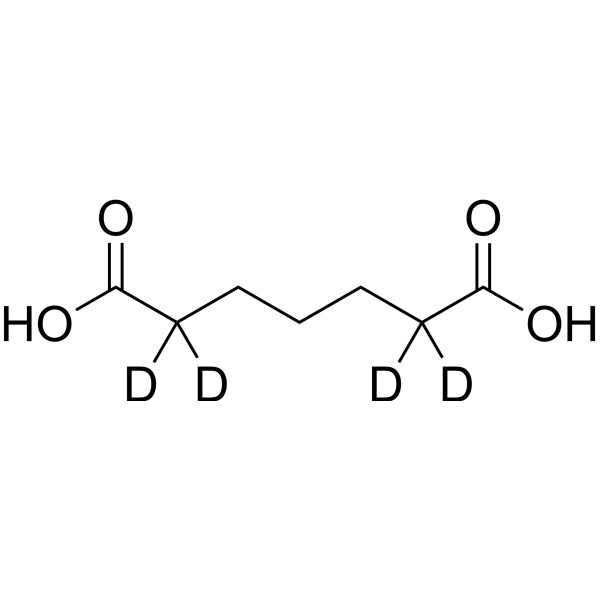 Pimelic acid-d<sub>4</sub> Chemical Structure