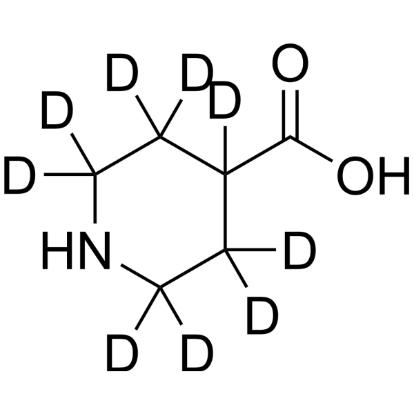 Isonipecotic acid-d<sub>9</sub> Chemical Structure
