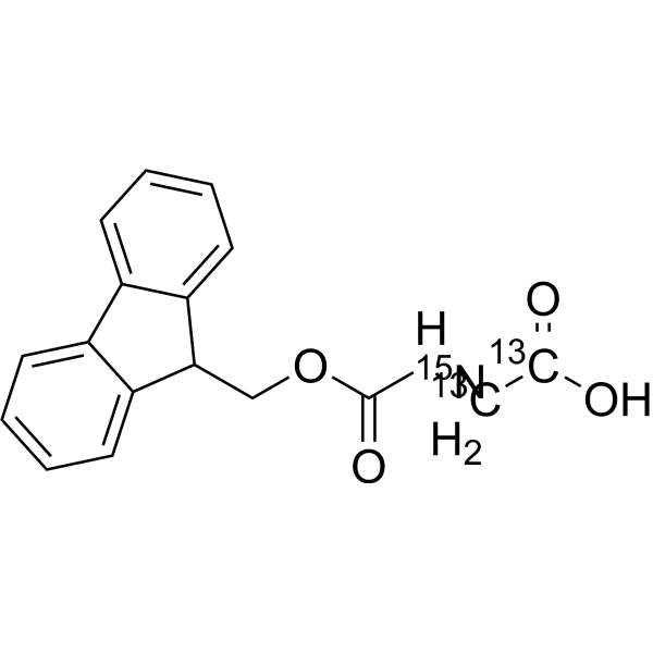 Fmoc-Gly-OH-13C2,15N Chemical Structure