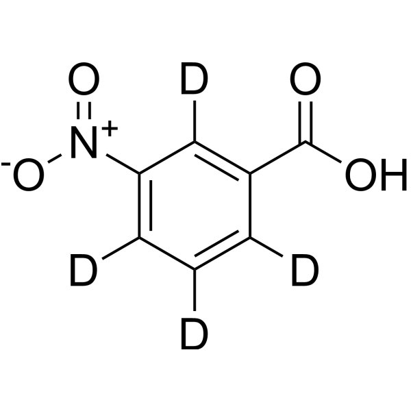 3-Nitrobenzoic acid-d<sub>4</sub> Chemical Structure