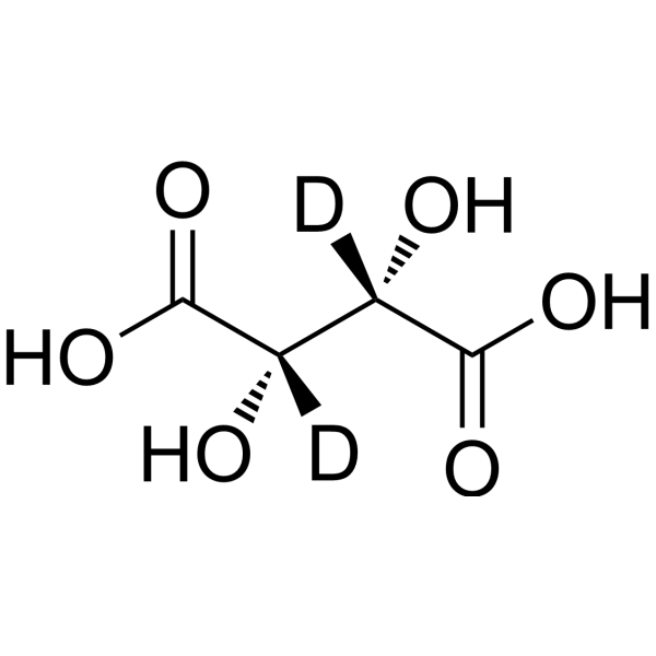 DL-Tartaric acid-d<sub>2</sub> Chemical Structure
