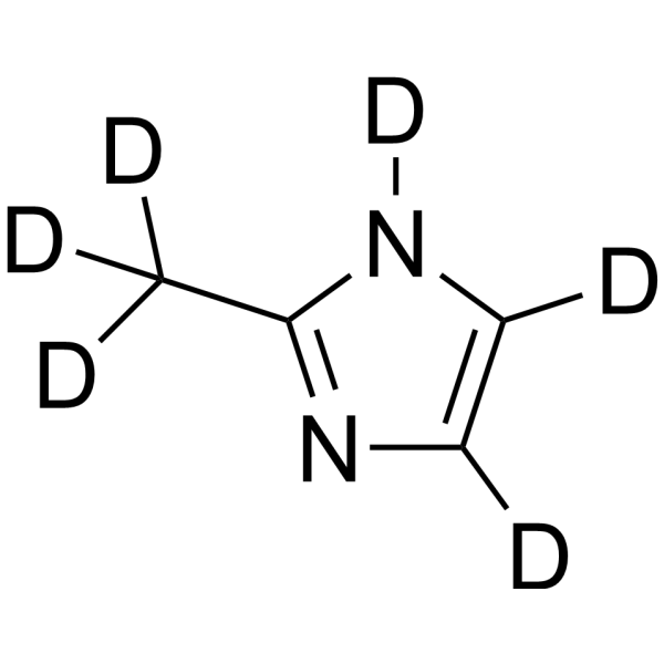 2-Methylimidazole-d<sub>6</sub> Chemical Structure