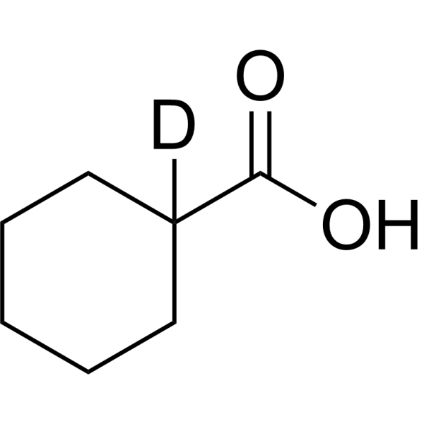 Cyclohexanecarboxylic acid-d<sub>1</sub> Chemical Structure