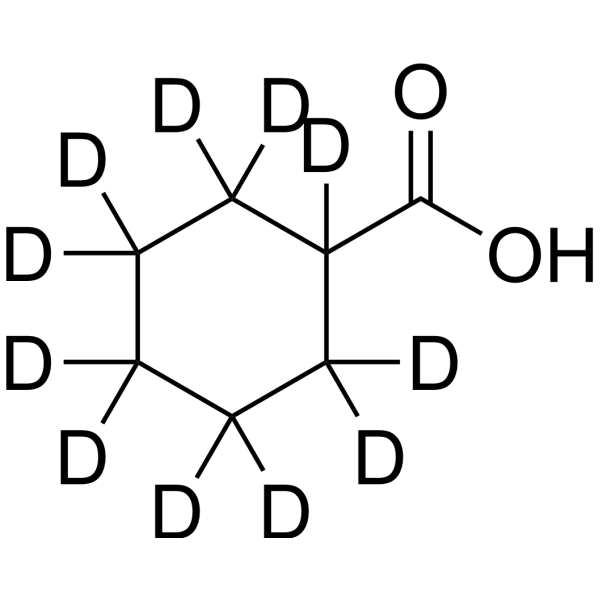 Cyclohexanecarboxylic acid-d<sub>11</sub> Chemical Structure