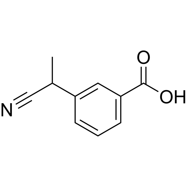 3-(1-Cyanoethyl)benzoic acid Chemical Structure