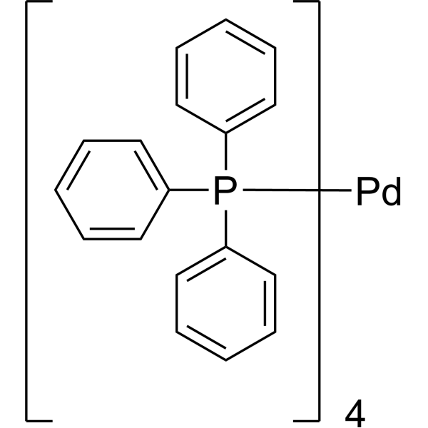 Tetrakis(triphenylphosphine)palladium Chemical Structure