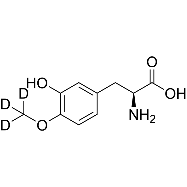 4-O-Methyldopa-d<sub>3</sub> Chemical Structure