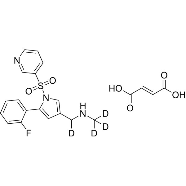 Vonoprazan-d<sub>4</sub> fumarate Chemical Structure