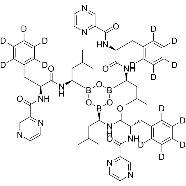 Bortezomib trimer-d<sub>15</sub> Chemical Structure